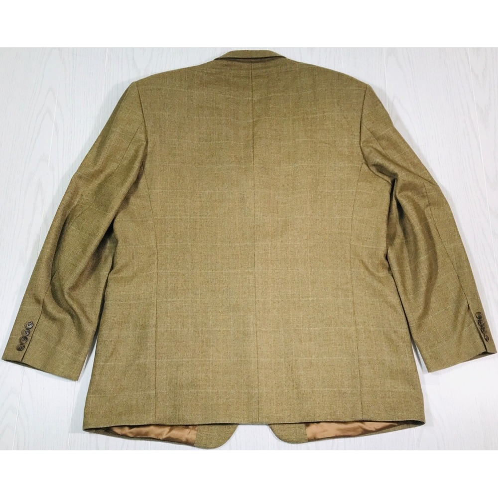 Lord West Lambs Wool Blazer Jacket Men 46R Brown 3 Button Lined Business Dad